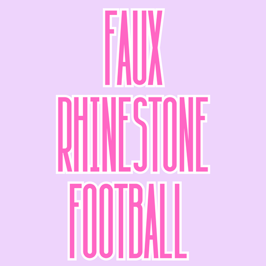 Faux Rhinestone Football - Toddler/Youth WS