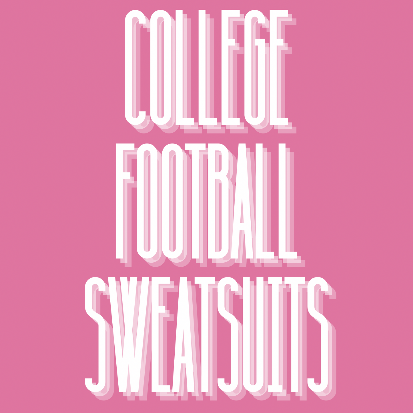 Football Sweatsuits (COLLEGE)- WS