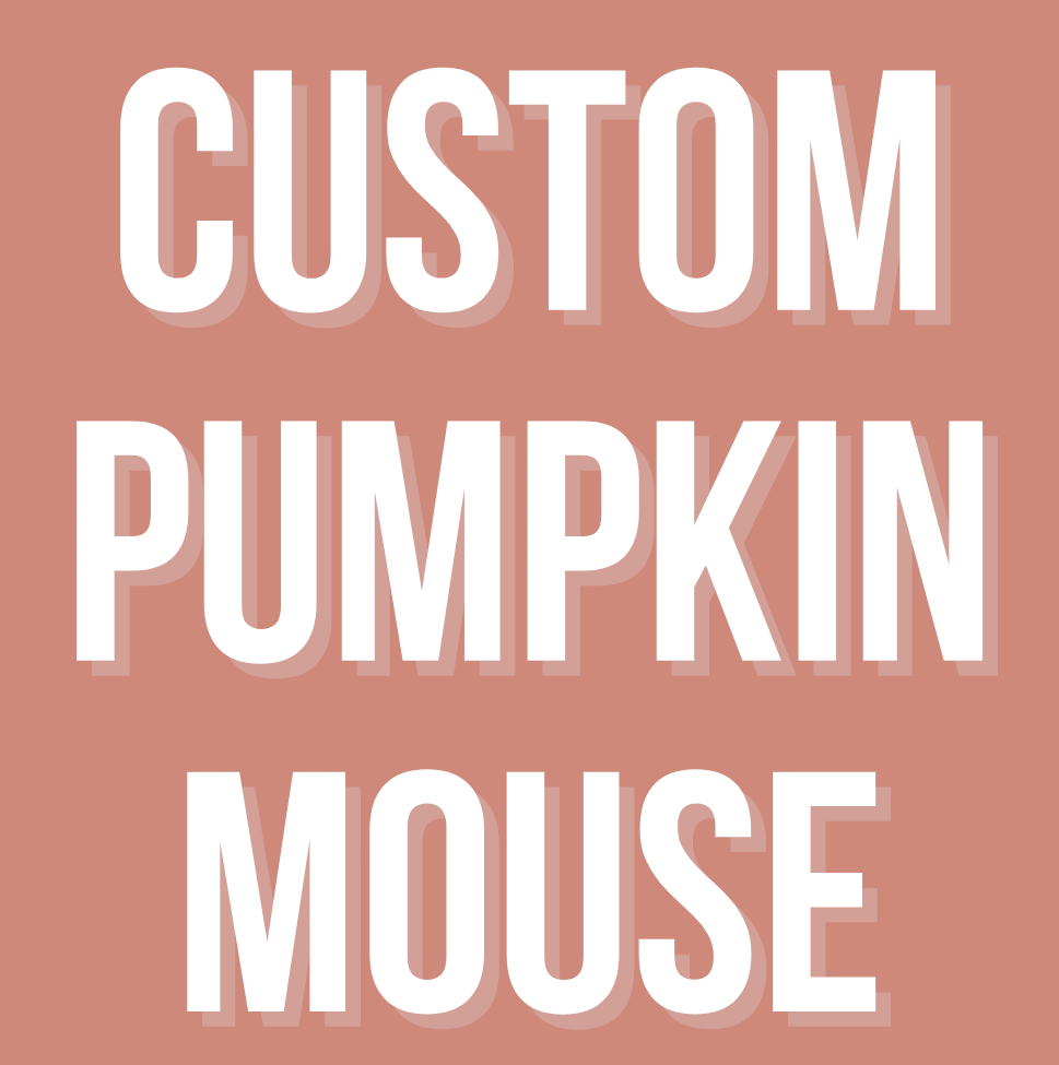 Custom Pumpkin Mouse - Toddler/Youth WS