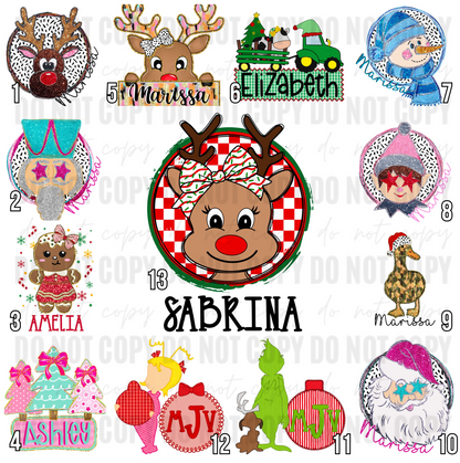 Girl Christmas Customs - Toddler/Youth WS