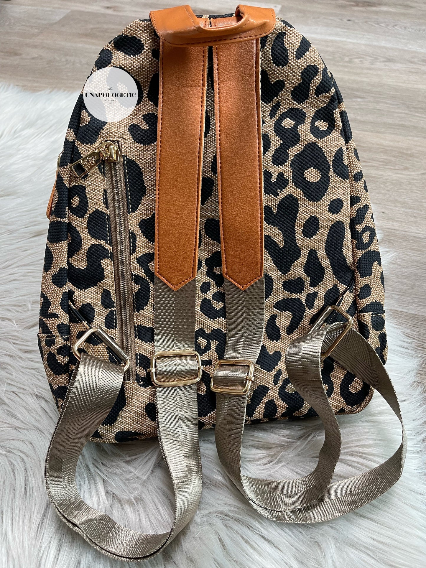 Brown Leopard Backpack - WS