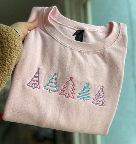 Christmas Trees (Embroidered) -WS