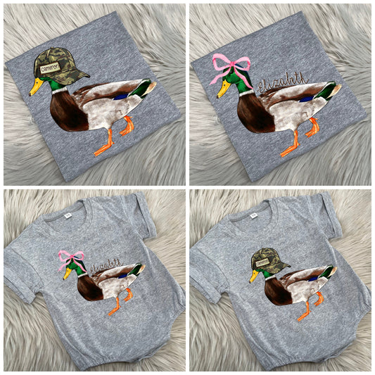 Customized Mallard Duck - Toddler/Youth WS