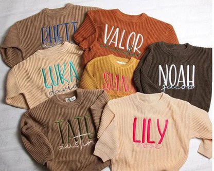 Custom Embroidered Knit Sweaters - Toddler/Youth WS