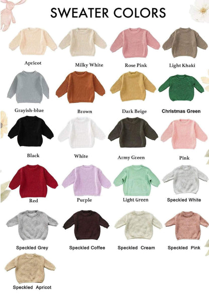 Custom Embroidered Knit Sweaters - Toddler/Youth WS