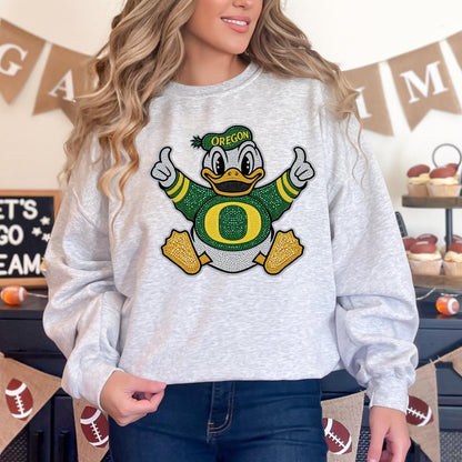 Glitzy football 🏈✨ tee  • long sleeve • crew (read description)