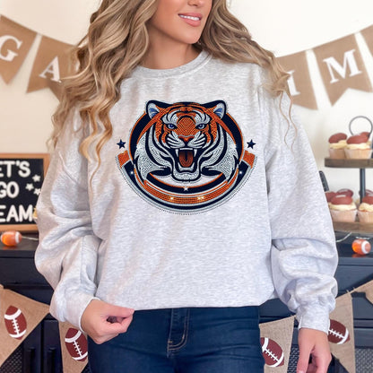 Glitzy football 🏈✨ tee  • long sleeve • crew (read description)