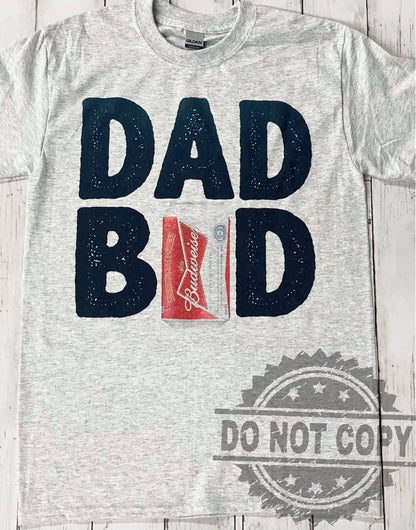 Dad Bod Beer Grey Tee