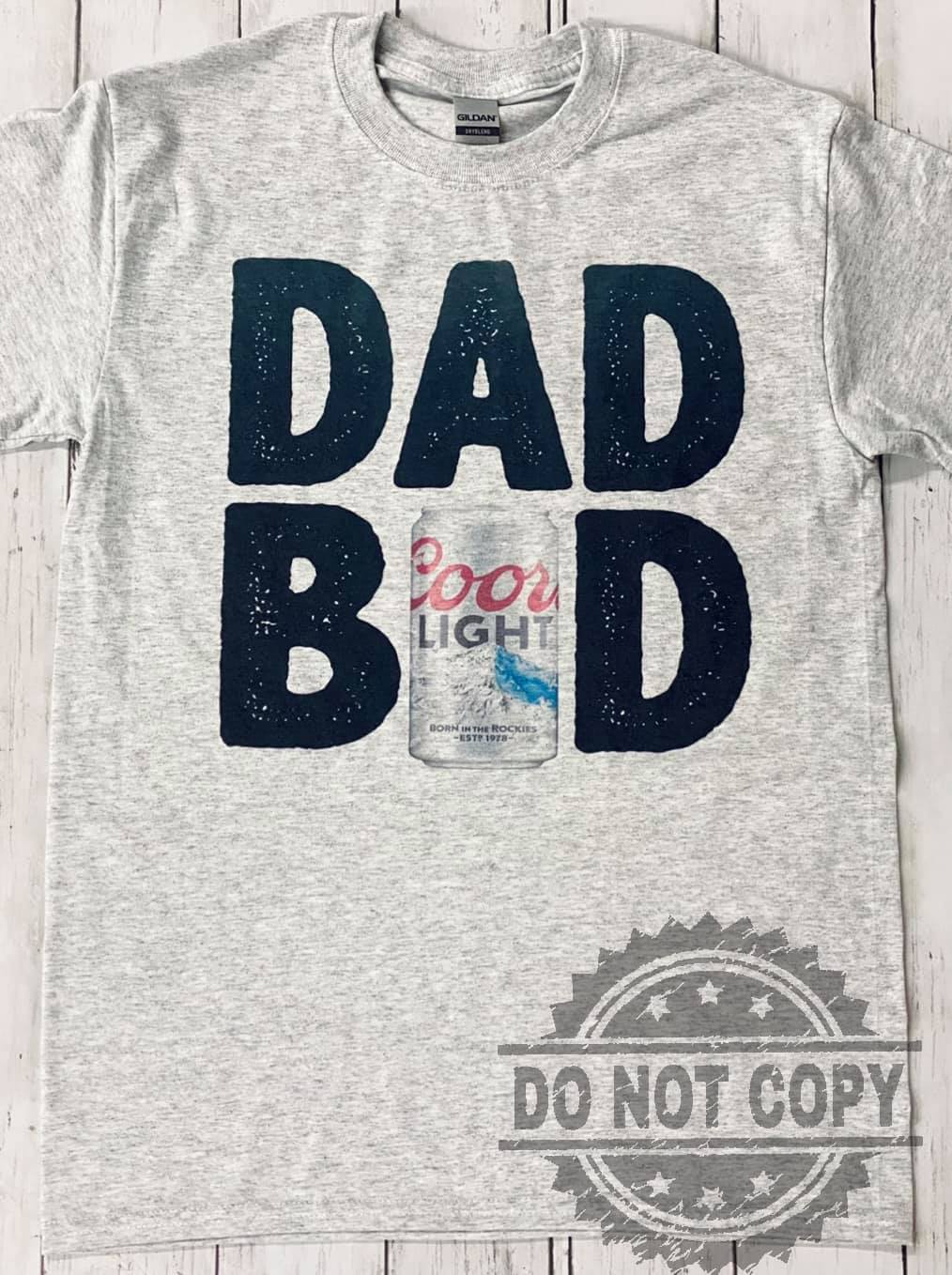 Dad Bod Beer Grey Tee