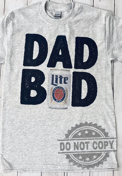 Dad Bod Beer Grey Tee