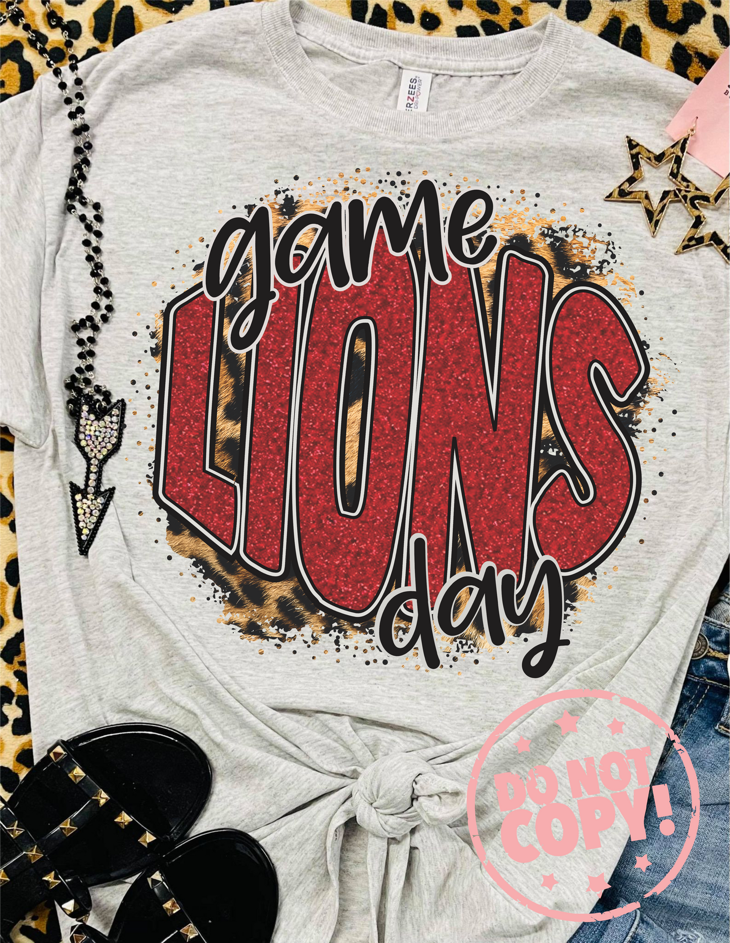 Game Day "Mascot" Leopard Grey Jerzee